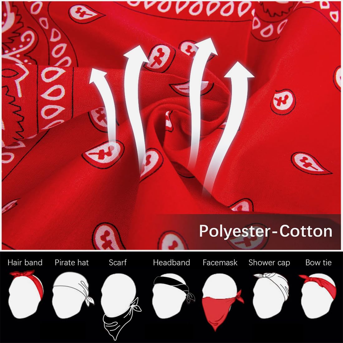 6 sztuk bandana bawełniana bandana kobiety bandany mężczyźni bandany kolorowe paisle nakrycie głowy szalik do włosów na szyję opaska na głowę krawat
