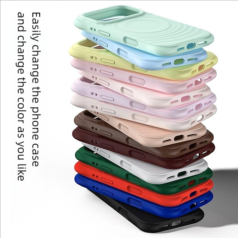 Image of amazon basics Shockproof Case for iPhone 17 Pro | Ripple Pattern | Camera Protection | Protective Cover with Enhanced Grip & Wireless Charging Support - Light Purple