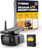 VKX Solar Powered 4G-LTE Outdoor Cellular Security Camera - No WiFi Needed, Motion Activated, Night Vision, SIM Card Included, On-Demand Mode - 15s Video Clips, IP65 Weather-Resistant