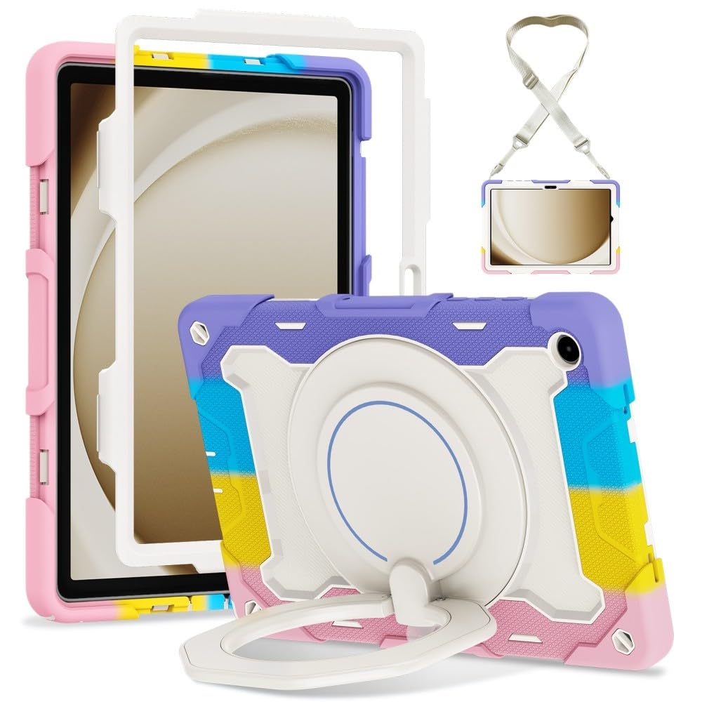 Coque Samsung Galaxy Tab A7 10.4 rigide avec support rose - 8
