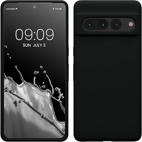 Miniatura 9 de kwmobile Funda compatible con Google Pixel 7 Pro - Funda de silicona TPU con acabado suave - Azul Verde