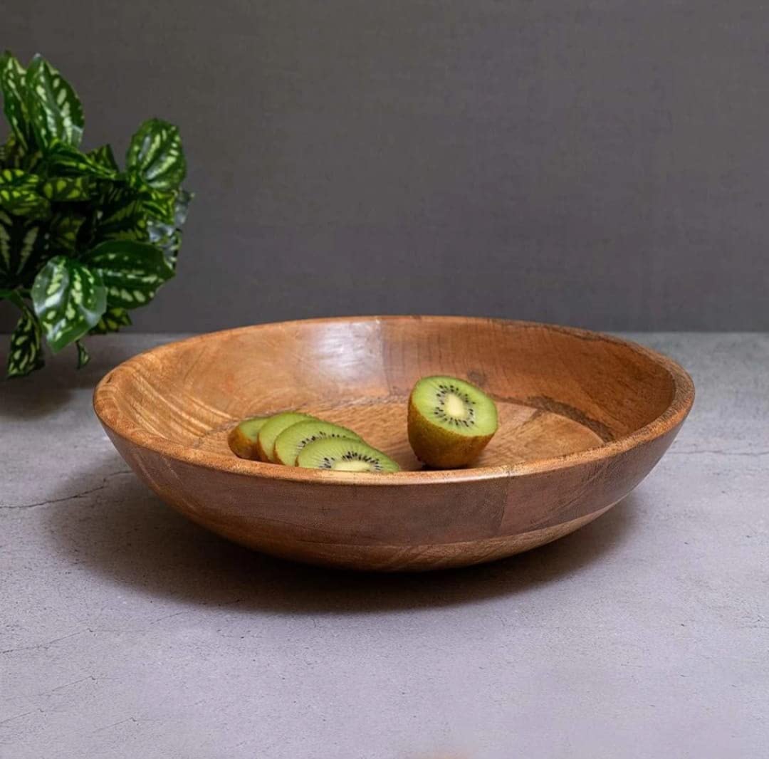 ANAYA AFROZ Wooden Handmade Beautiful Bowl Pack Of 1, 500 ML-image-32