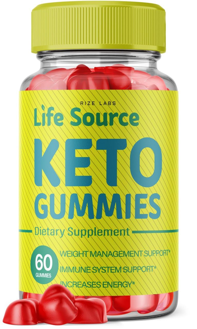 Life Source Keto ACV Gummies for Advanced Weight Loss with Apple Cider Vinegar, Supplement Helps in Reducing Belly Fat (60 Gummies)