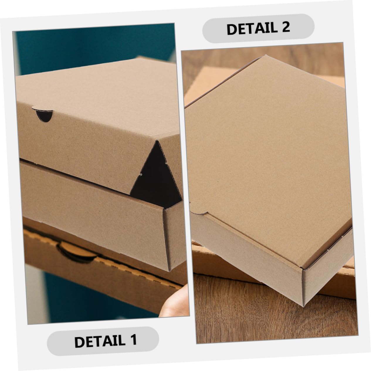 Didiseaon Pizza Wrapping Boxes 12pcs Corrugated Paper Cases for Takeout Easy to Decorate for Parties
