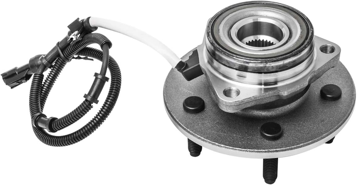 AUQDD 515029 (5 Stud Hub, 4WD Models) Front Wheel Hub and Bearing Assembly Compatible With 2000-2003 Fo-rd F-150,04 F150 Heritage