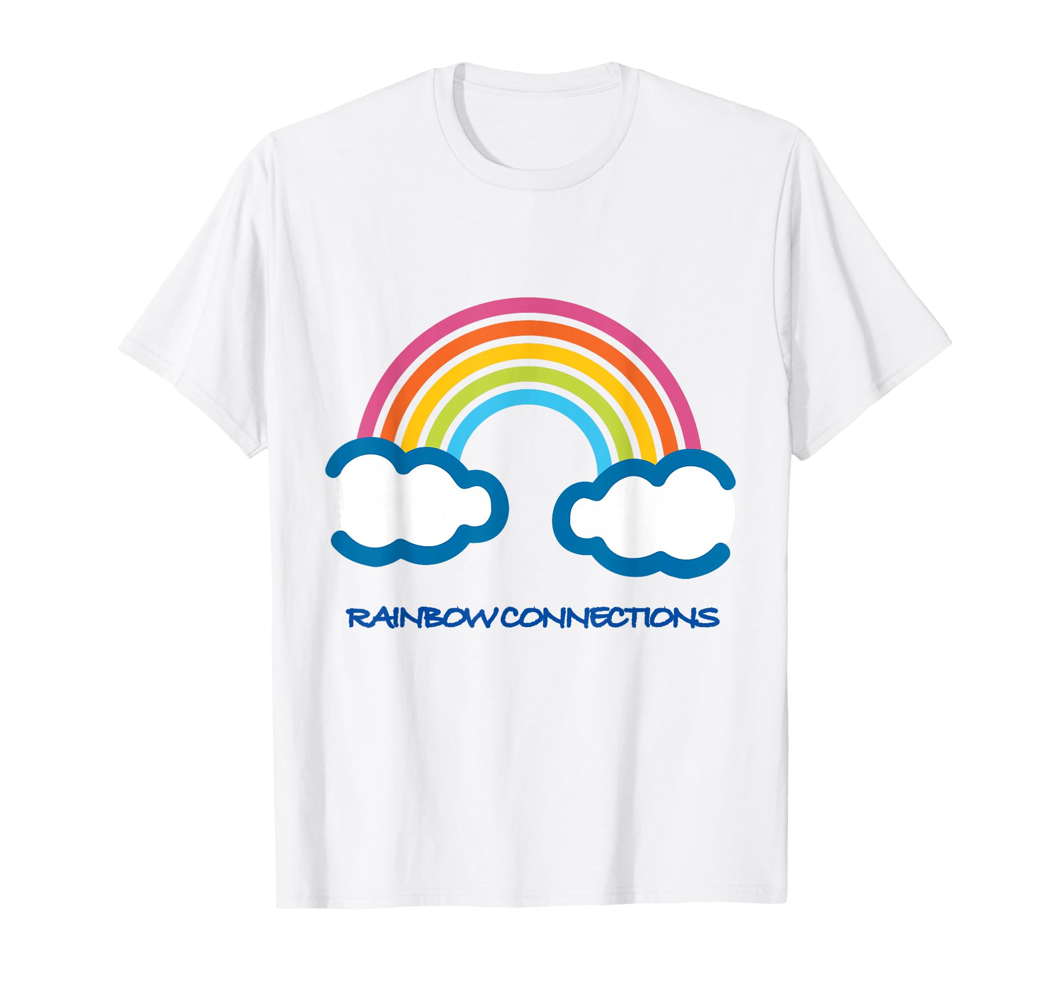 Rainbow Print Rainbow Connection Design T-Shirt