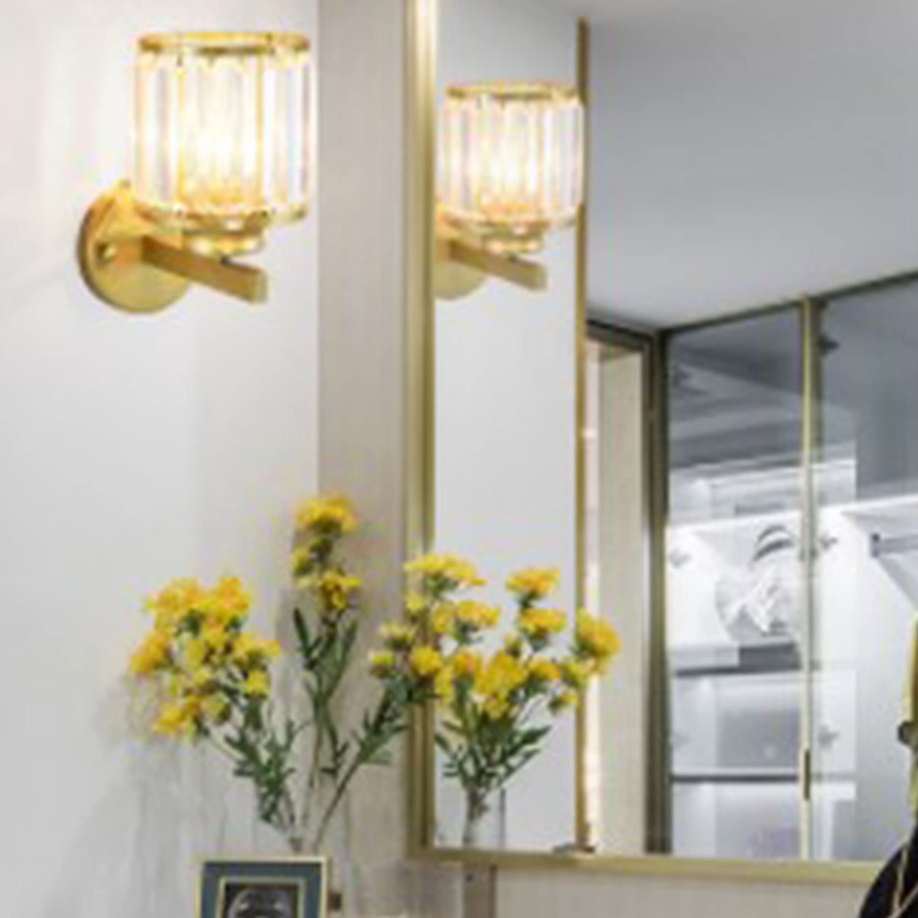 Amazon.co.jp: Mewutal ゴールド+ホワイトランプシェード 120×118mm