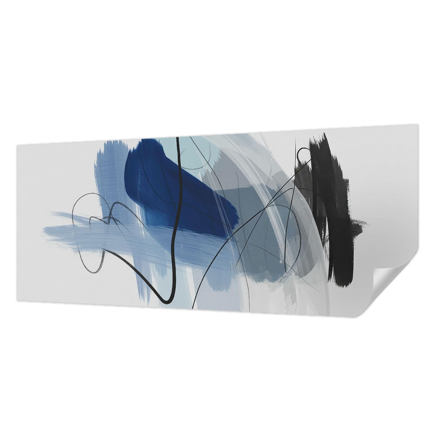 Décor mural adhésif panoramique abstractions colorées 250x104 cm