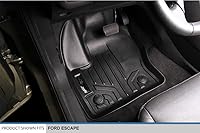 Vista 2 de MAXLINER - Juego de alfombrillas de suelo de ajuste personalizado de 2 filas compatibles con Ford Escape 2013-2019