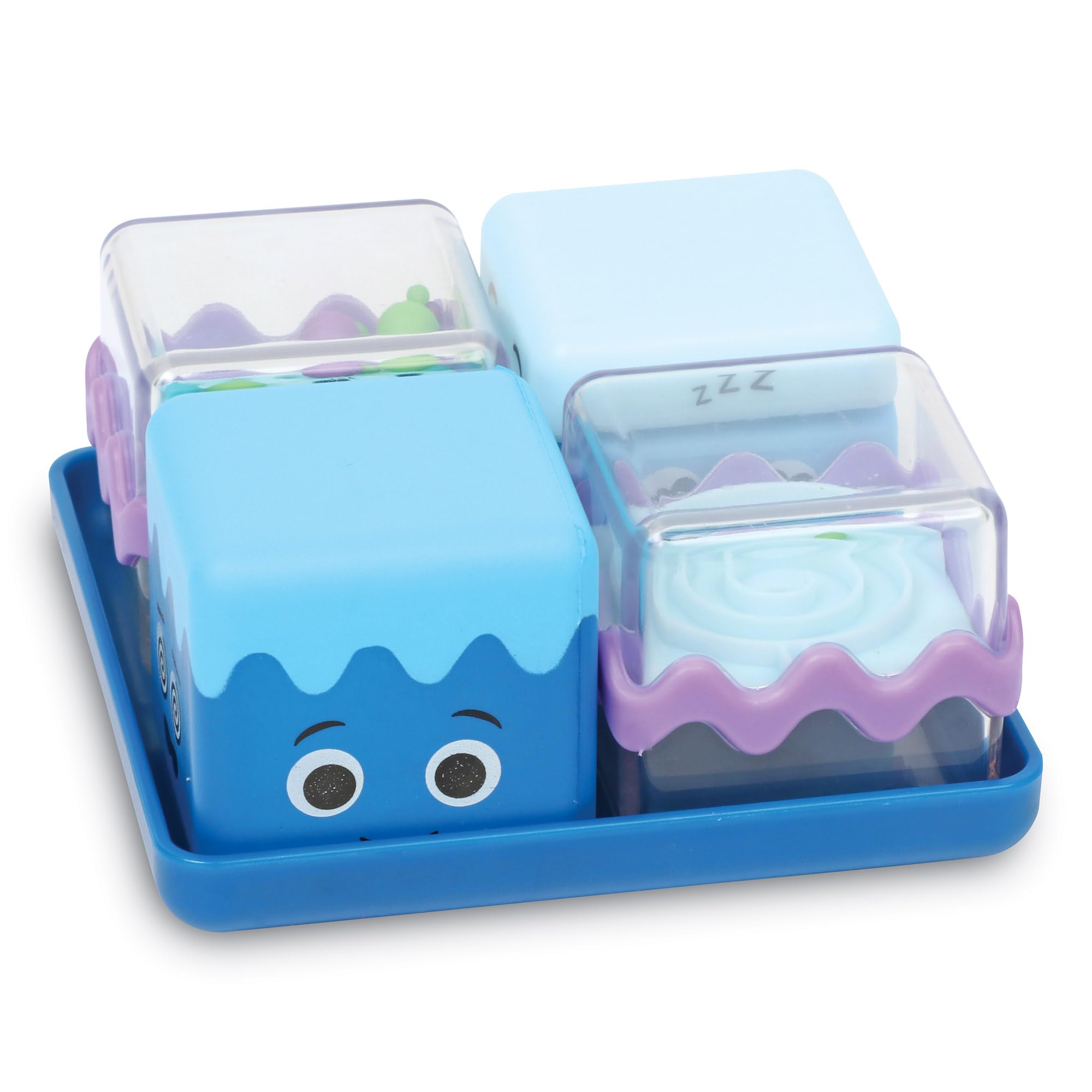 Learning Resources Cubi Set di 4, età 3 sensoriali per Bambini, Antistress per aule, 4 Modi per Rilassarsi, Giochi per l'angolo della Calma, Giocattoli ASE, LER5582