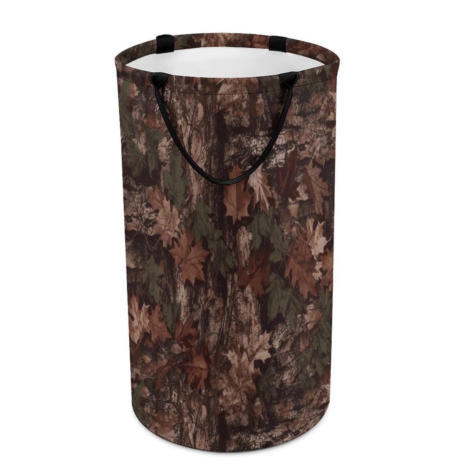 Outfitter Tuff Camo Laundry Hamper Waterproof Polyester Laundry Baskets Collapsible Dirty Clothes Storage Basket Clothes Hampers with Sturdy Handles for Travel Bedroom