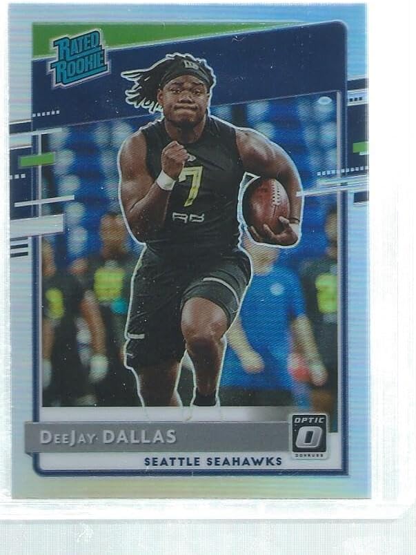 Deejay Dallas 2020 Donruss Optic Preview Rated Rookie Silver Holo Rc - Football Cards