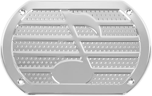 KNS Accessories KC9952 - Cubierta para altavoz vintage con diseño de notas musicales para 6x9, metal cromado, paquete de 1