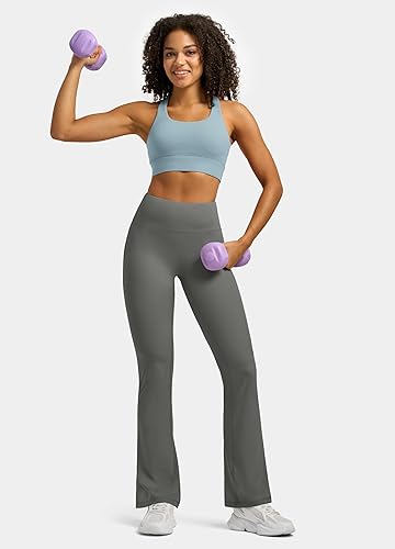 Miniatura 8 de Willit Butterflux - Pantalones de yoga para mujer, leggings de entrenamiento acampanados para mujer, control de abdomen, cintura alta, leggings de