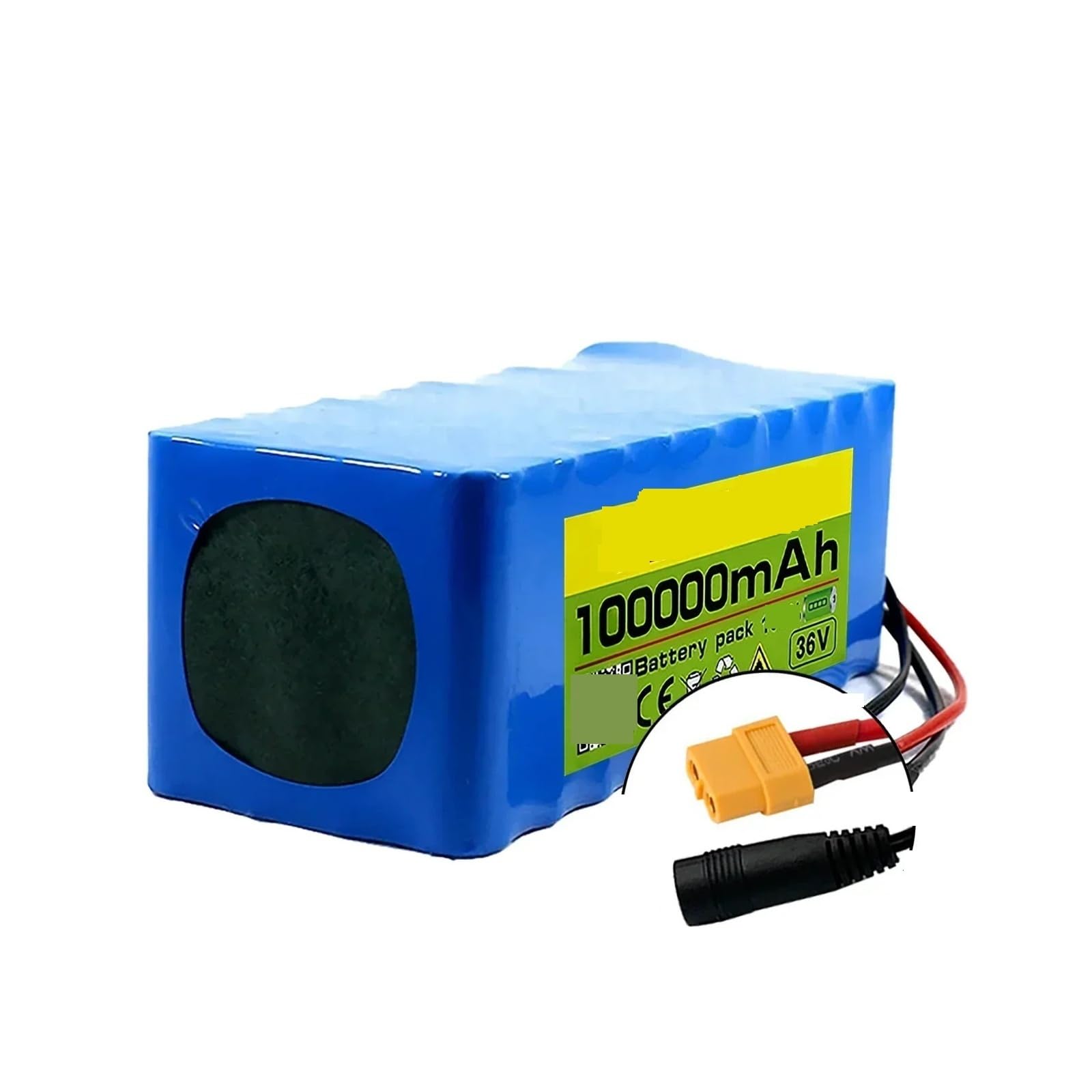 Batería de Litio for Patinete eléctrico 10S4P, 100000 mAh, 36 V, 100 Ah, 36 V(XT60-DC)