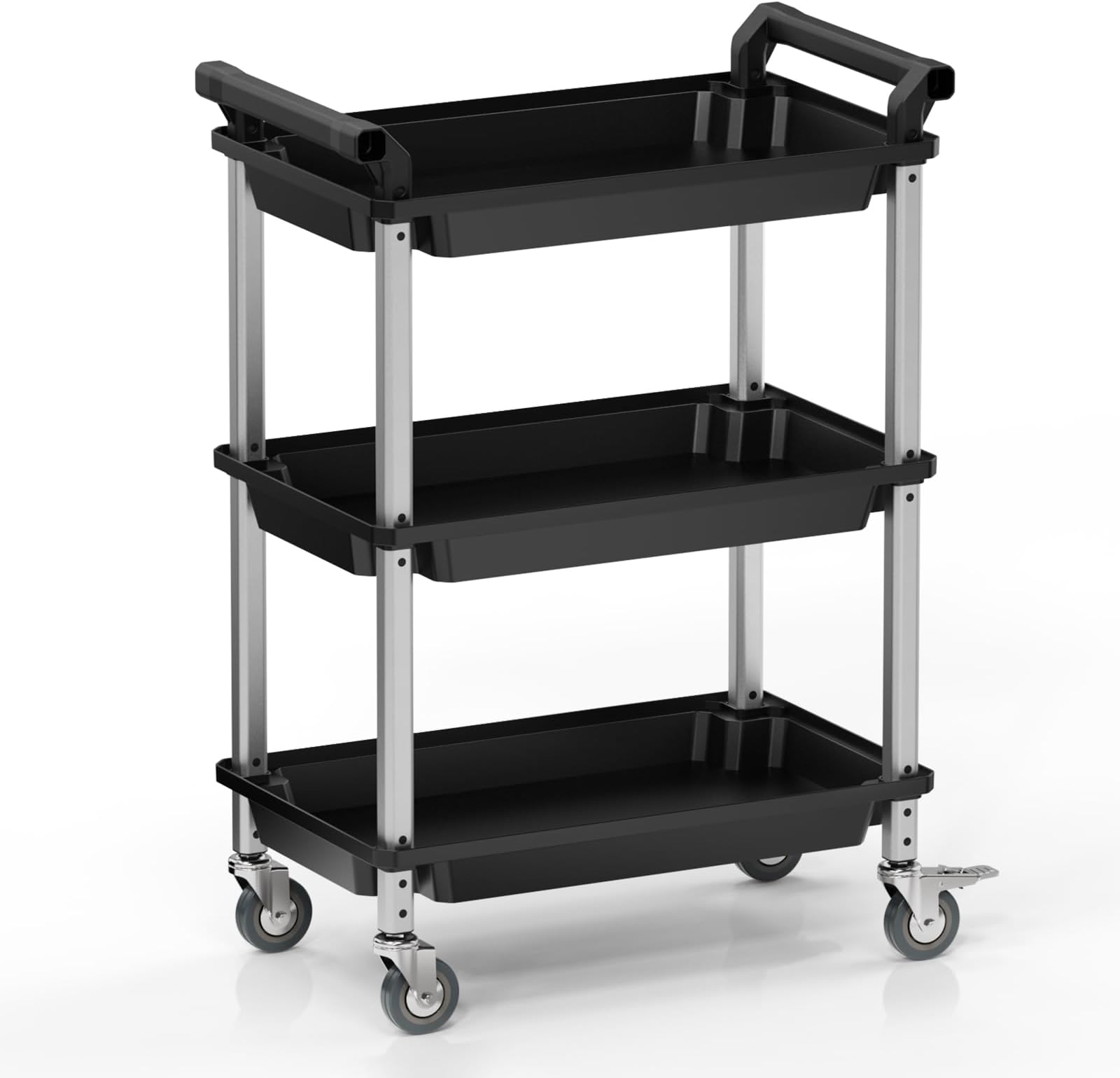3Tier Rolling Utility Cart with Wheels, Portable Garage