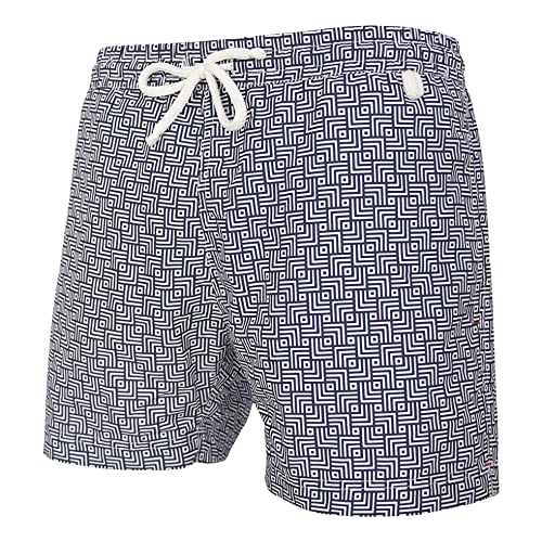 Maillot short de bain homme Montauk 8034 bleu blanc