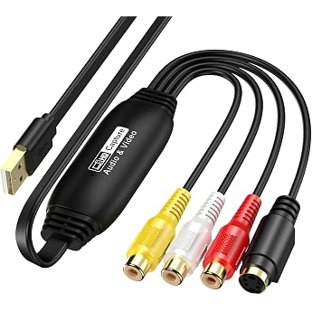 USB 2.0 Video Capture 1920&times;1080p 1080P Support Video/VHS 8mm DVD Dubbing PC Import Video Capture Capture Board Windows &amp; Mac 