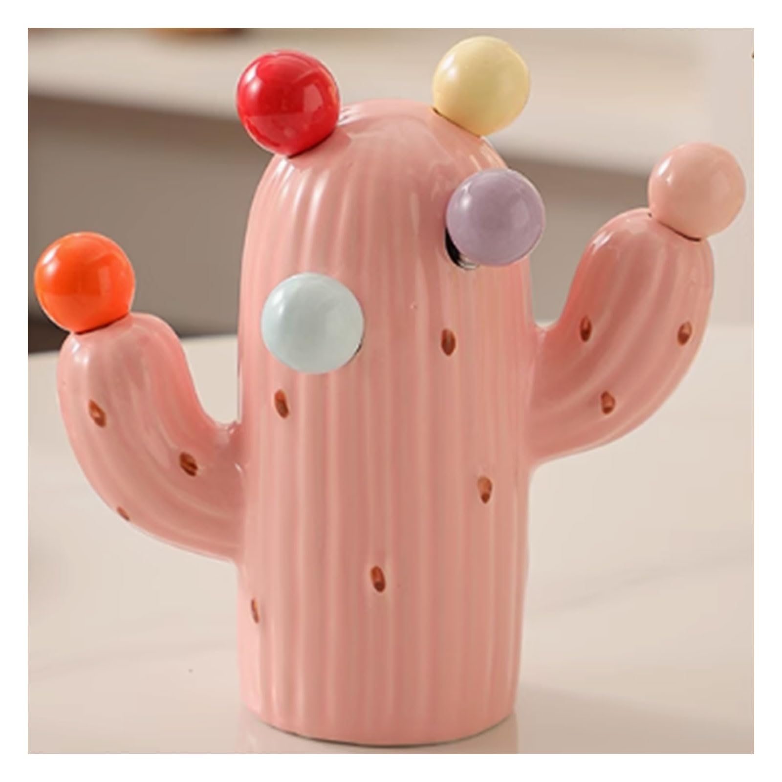 Fourchettes À Dessert en Acier Inoxydable Fourchettes À Fruits avec Porte-Couverts en Forme De Cactus, Fourchettes Apéritif Cocktail, Accessoire Décoratif Pratique