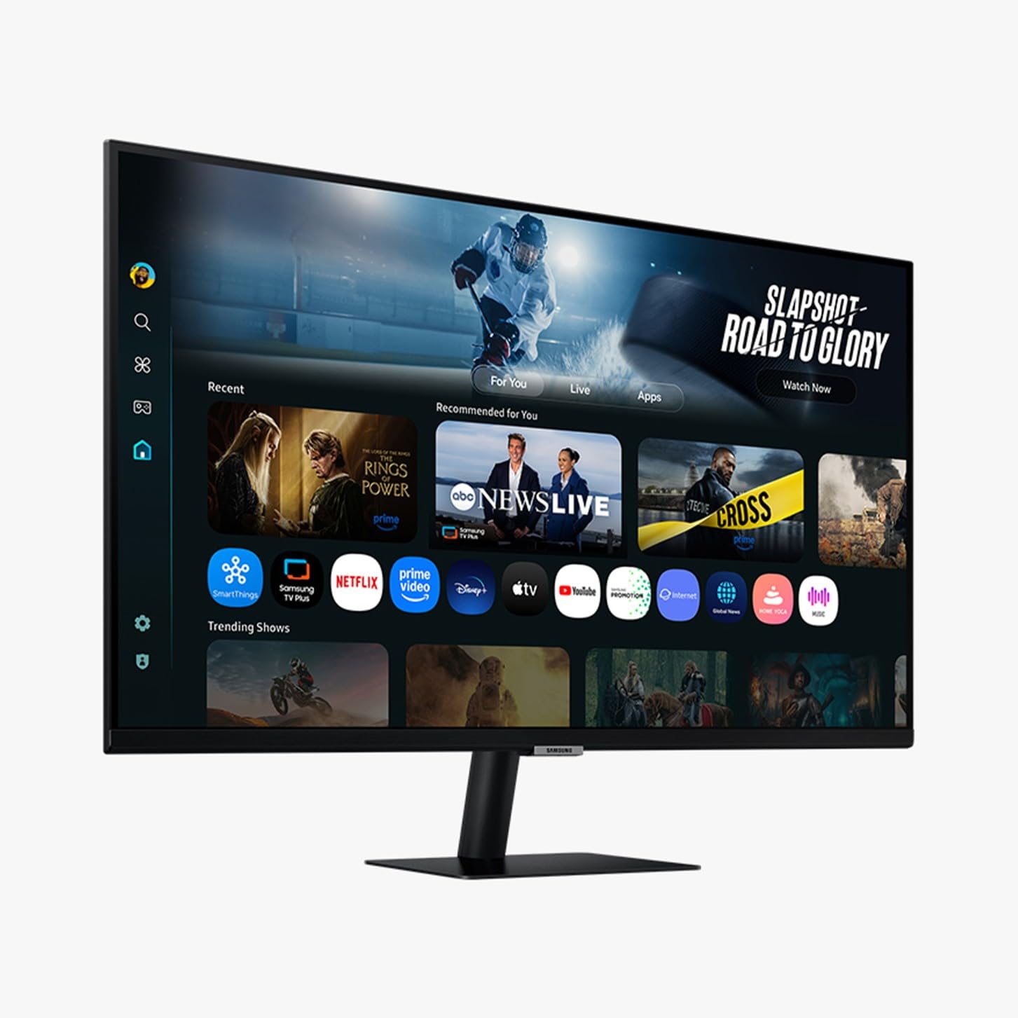 Samsung Smart Monitor M7 (S32FM702), Flat 32'', 3840x2160 (UHD 4K), Smart Hub con AI, Office 365, Gaming Hub, Speaker Integrati, Telecomando, WiFi, HDMI, USB-C