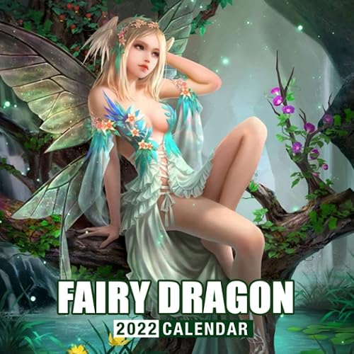 Fairy Dragon Calendar 2022: Art Calendar 2022, January 2022 - December 2022, 12 Months, OFFICIAL Squared Monthly, Mini Planner | Kalendar Calendario Calendrier | BONUS Last 4 Months 2021