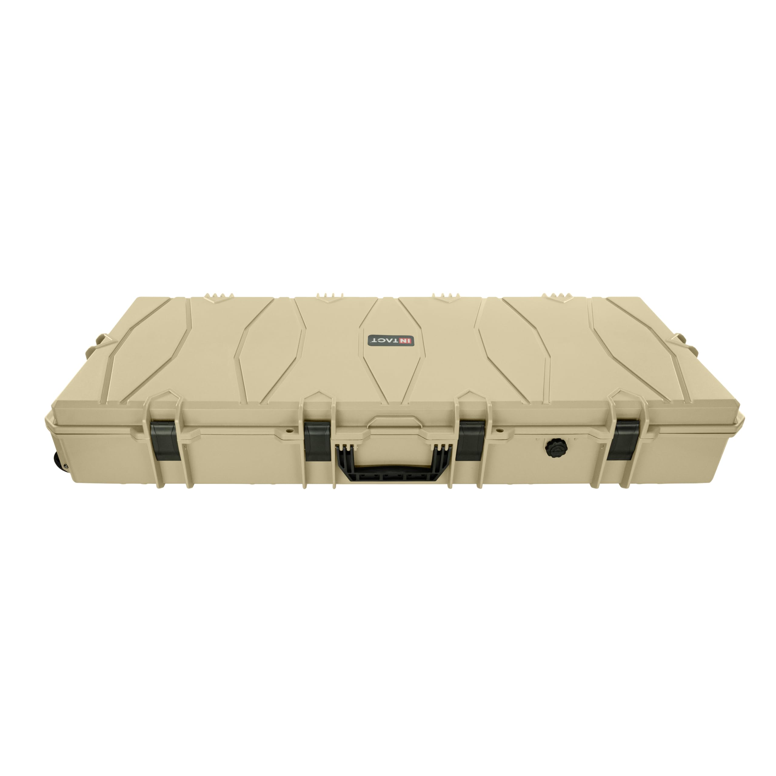Eylar 48 Inch Intact Series Rolling Hard Rifle Case, Lightweight and Durable Stacker Design with Foam (Tan)