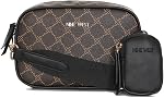 Nine West Women's Peaches Mini Camera Crossbody Crossbody, Brown/Black, Size O/S
