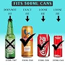 Outer Woods Beer Can Cover with Zip Cap | Hide Beer Cans Easily | Keeps Drinks Cold up to 3 Hours | Insulated Cooler Sleeve for Soda, Energy Drinks | Travel, Parties, Outdoor | Rc + HT(Set of 6) gallery image