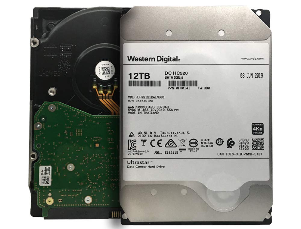 HGST Western Digital Ultrastar DC HC520 HUH721212ALN600 12TB 7200RPM 256MB Cache SATA 6 0Gb s 3 5-inch Enterprise