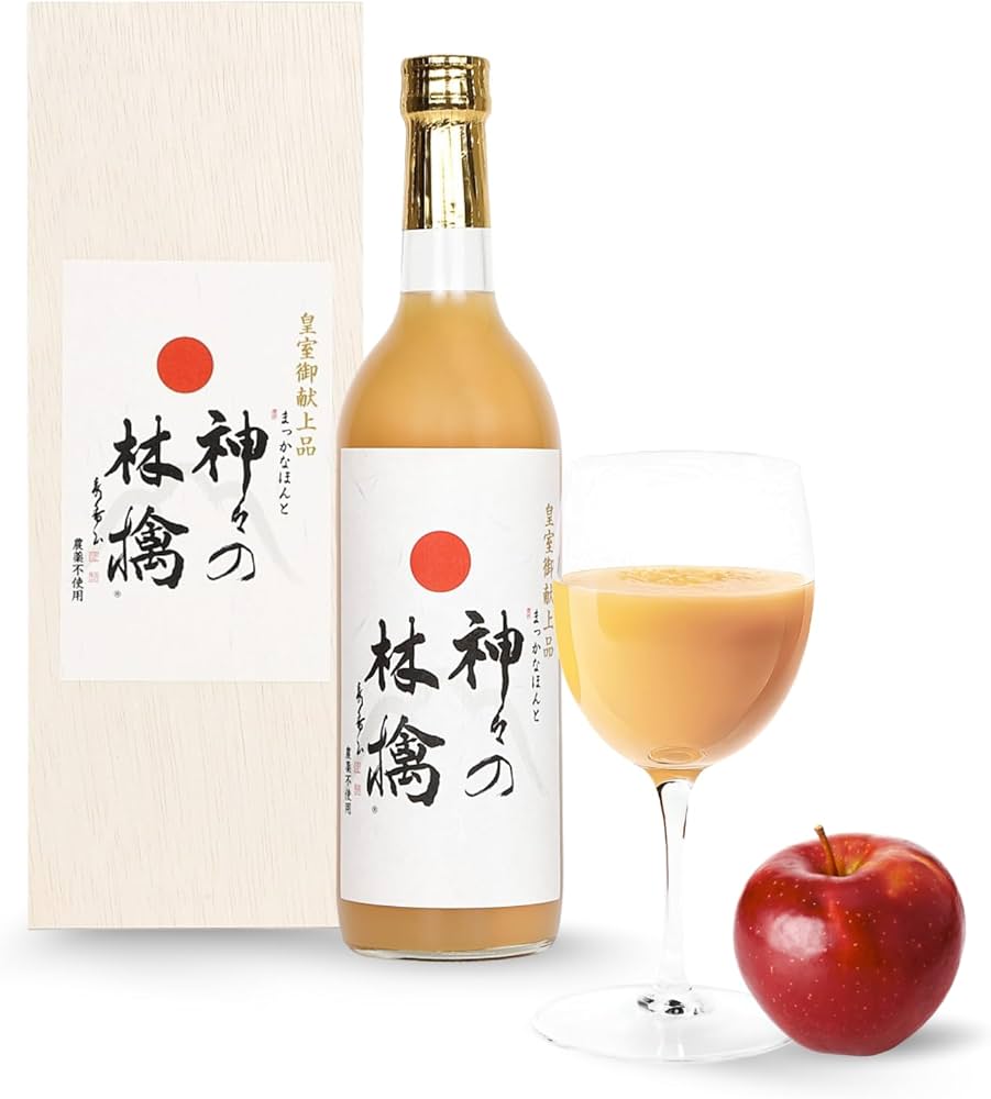 Amazon.co.jp: まっかなほんと公式ストア『神々の林檎ジュース』720ml
