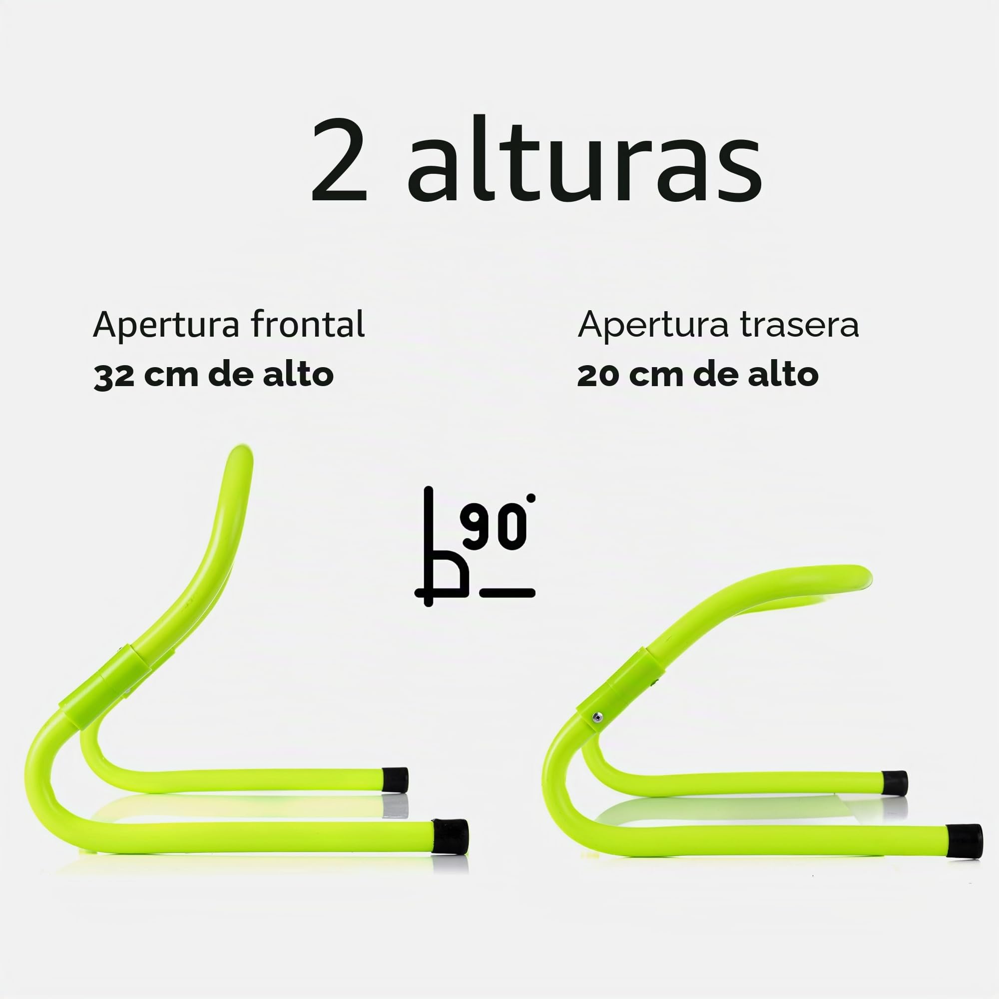 Fizyo Juego de 5 Vallas de Entrenamiento Ajustables en Altura – Velocidad, coordinación, Agilidad y Salto – Ejercicios para fútbol, Atletismo y Fitness, Interior y Exterior – Verde