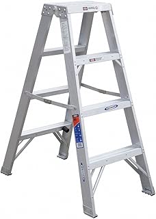 4' Aluminum 300 Lb. Twin Stepladder, Type Ia - coolthings.us