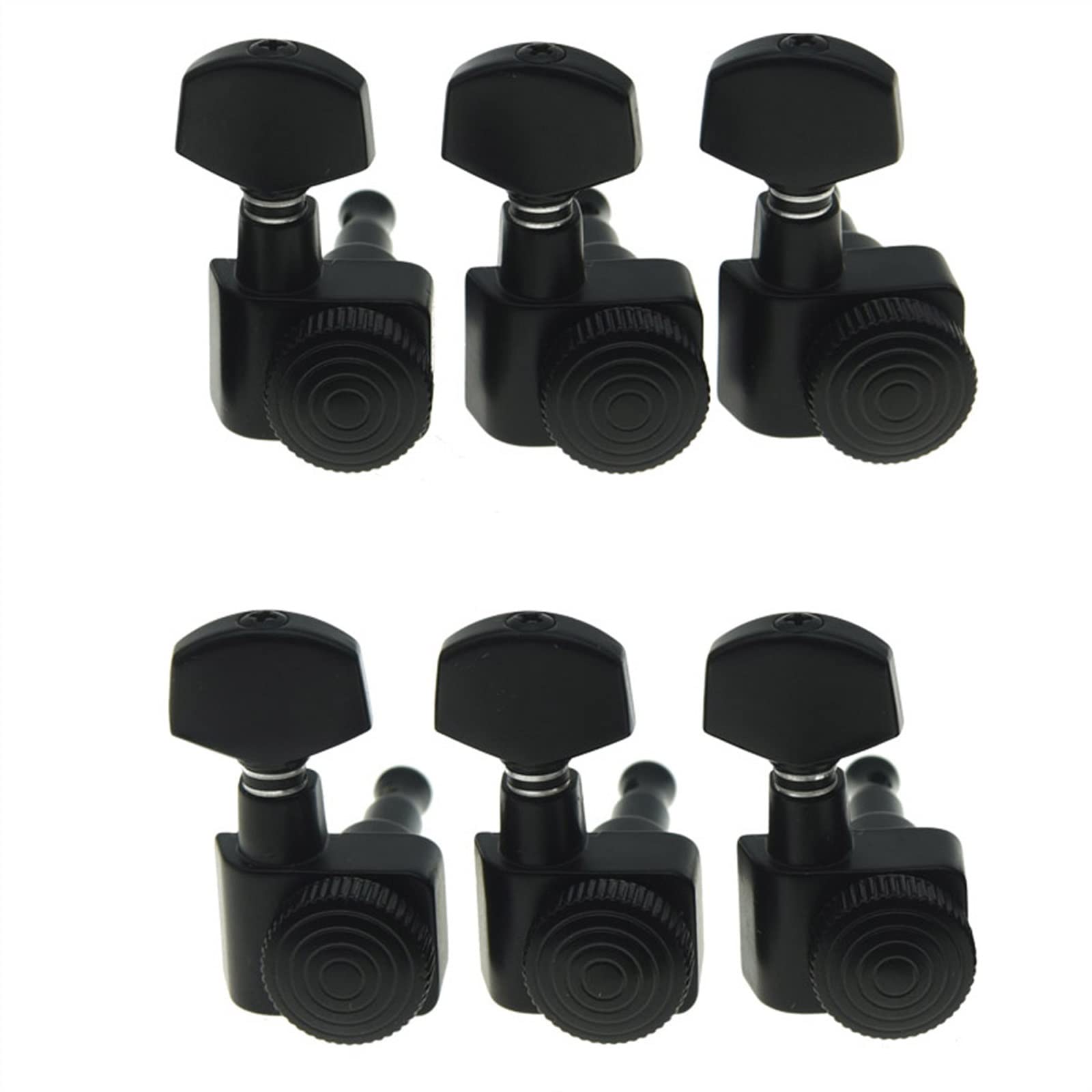 Kołki do Gitary Czarny 6 Inline 2 Pin Blokowanie Kluczy Do Strojenia Kołki Tunery Pasuje Do For ST Do Gitar Elektrycznych For For TL