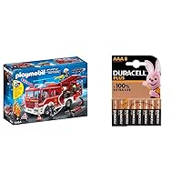 Playmobil City Action 9464 - Autopompa dei Vigili del Fuoco, dai 4 anni + Duracell