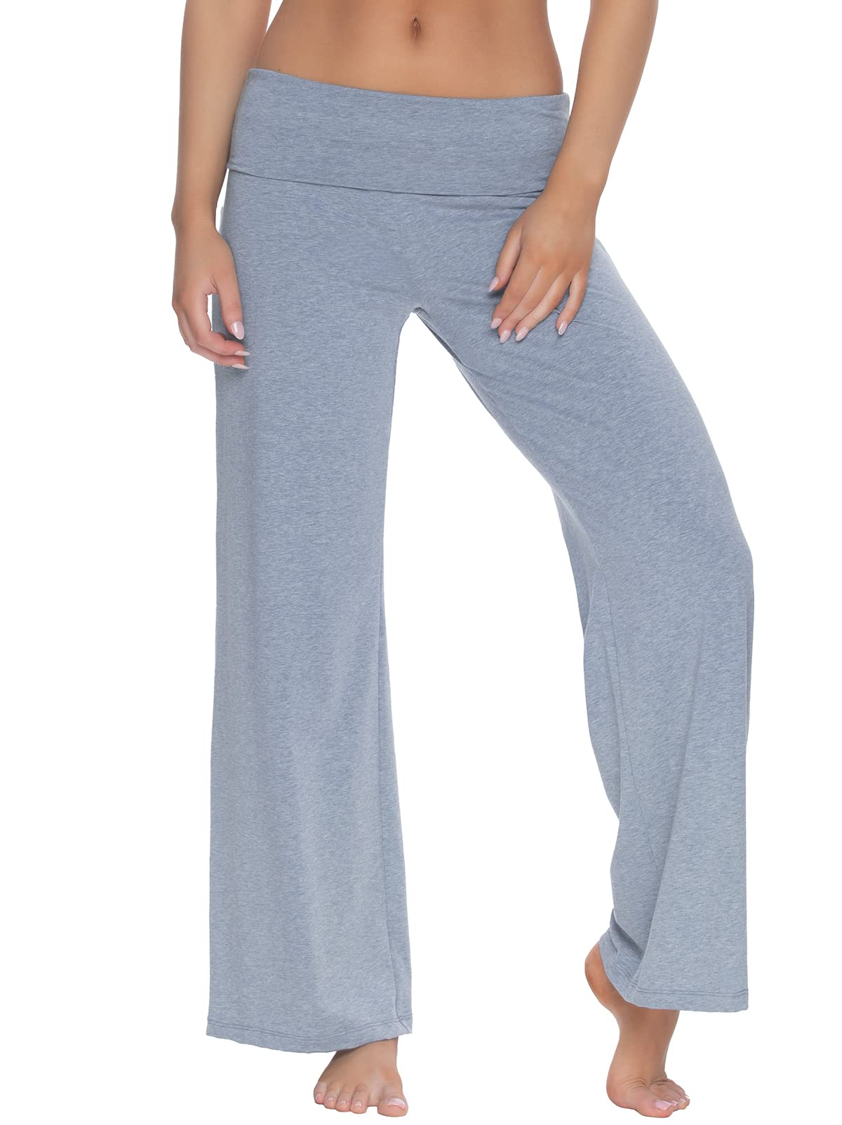 Felina | Organic Cotton Stretch Wide Leg Fold Over Pant