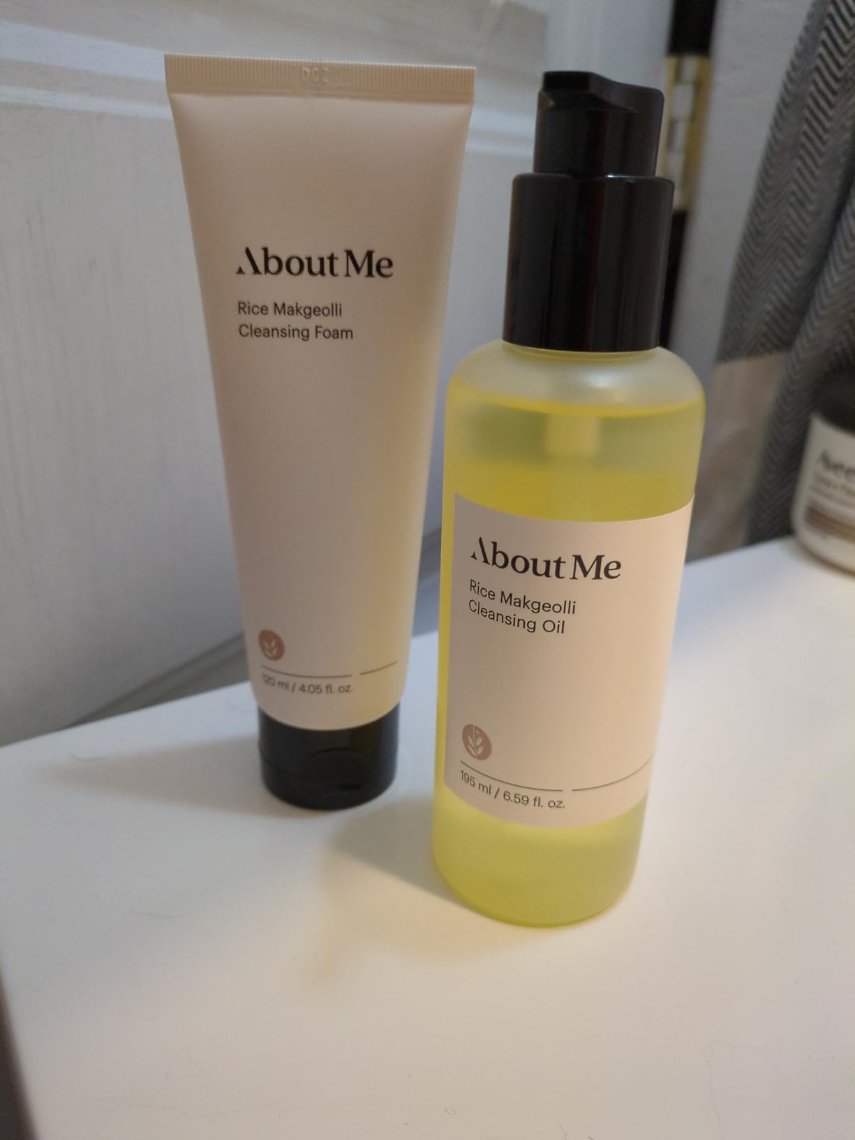 About Me Rice Makgeolli Cleansing Oil – Triple Ferment Oil Cleanser & Makeup Remover with Galactomyces, Melts Waterproof Makeup, Milky Rinse No Residue, Fragrance-Free for Sensitive Skin, 6.59 fl oz