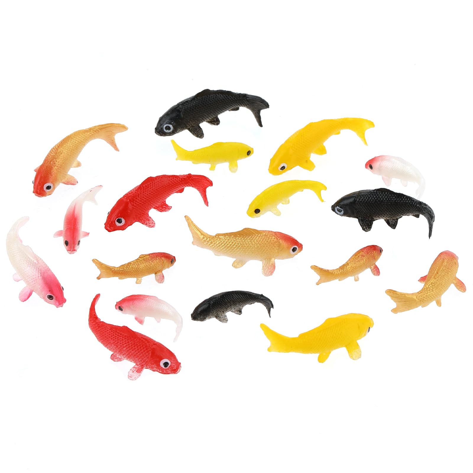 Amazon.com: KALIONE Mini Koi Fish 20 Pcs Goldfish Figurines