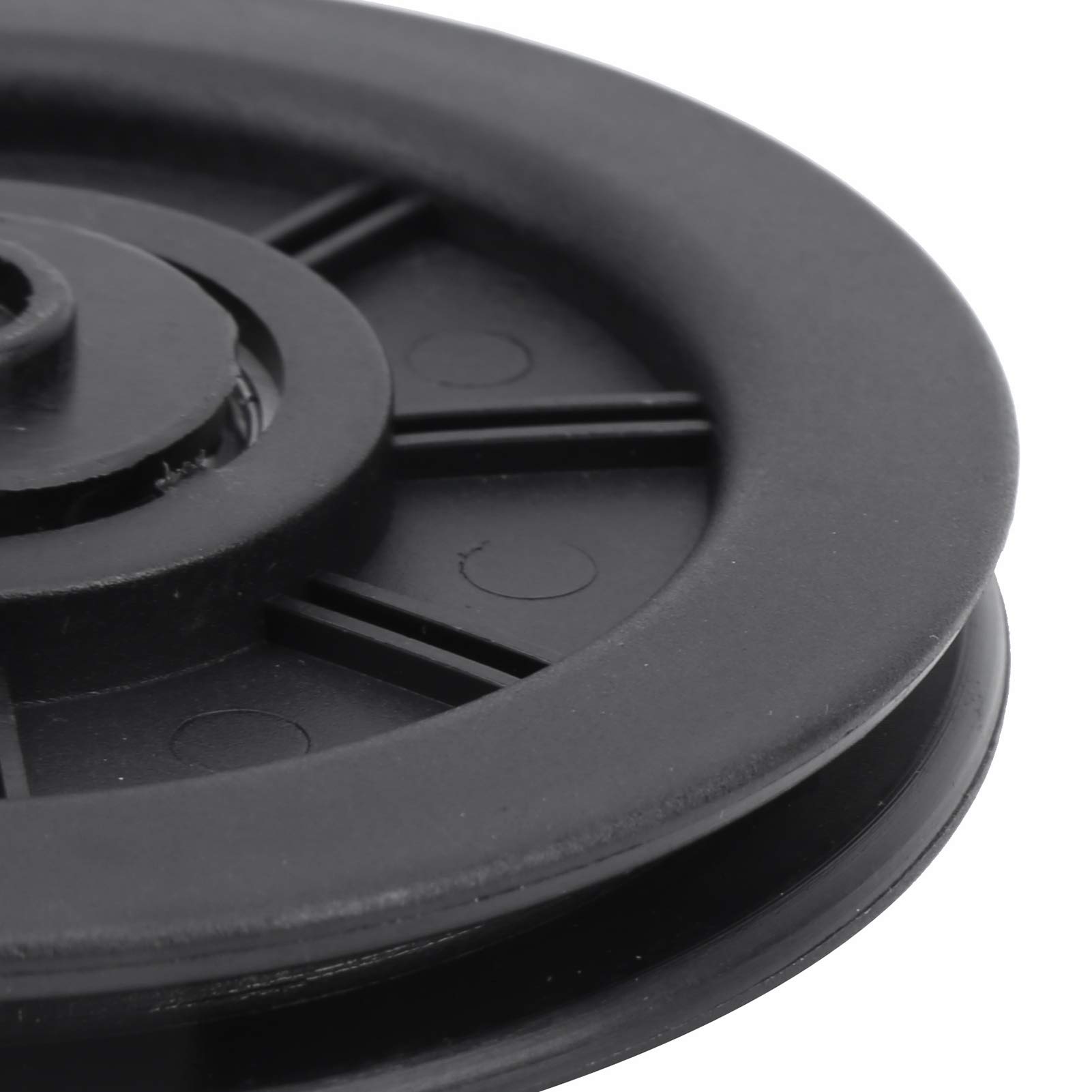 Lot de 10 roues de poulie à roulement en nylon, diamètre extérieur de 100 mm avec alésage intérieur de 10 mm, roue de poulie de roulement de remplacement pour équipement