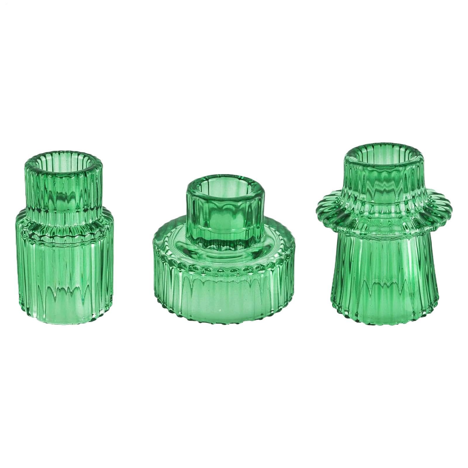 Bougeoir pour dîner romantique et décoration de table de mariage en verre