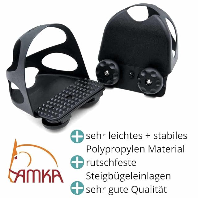 Foto 2 de 7 de SteigbÃƒ¼geleinlage Durchrutschschutz with 1 Pair = 2 Pieces / Durchrutschschutz Stirrup for Adults Black…