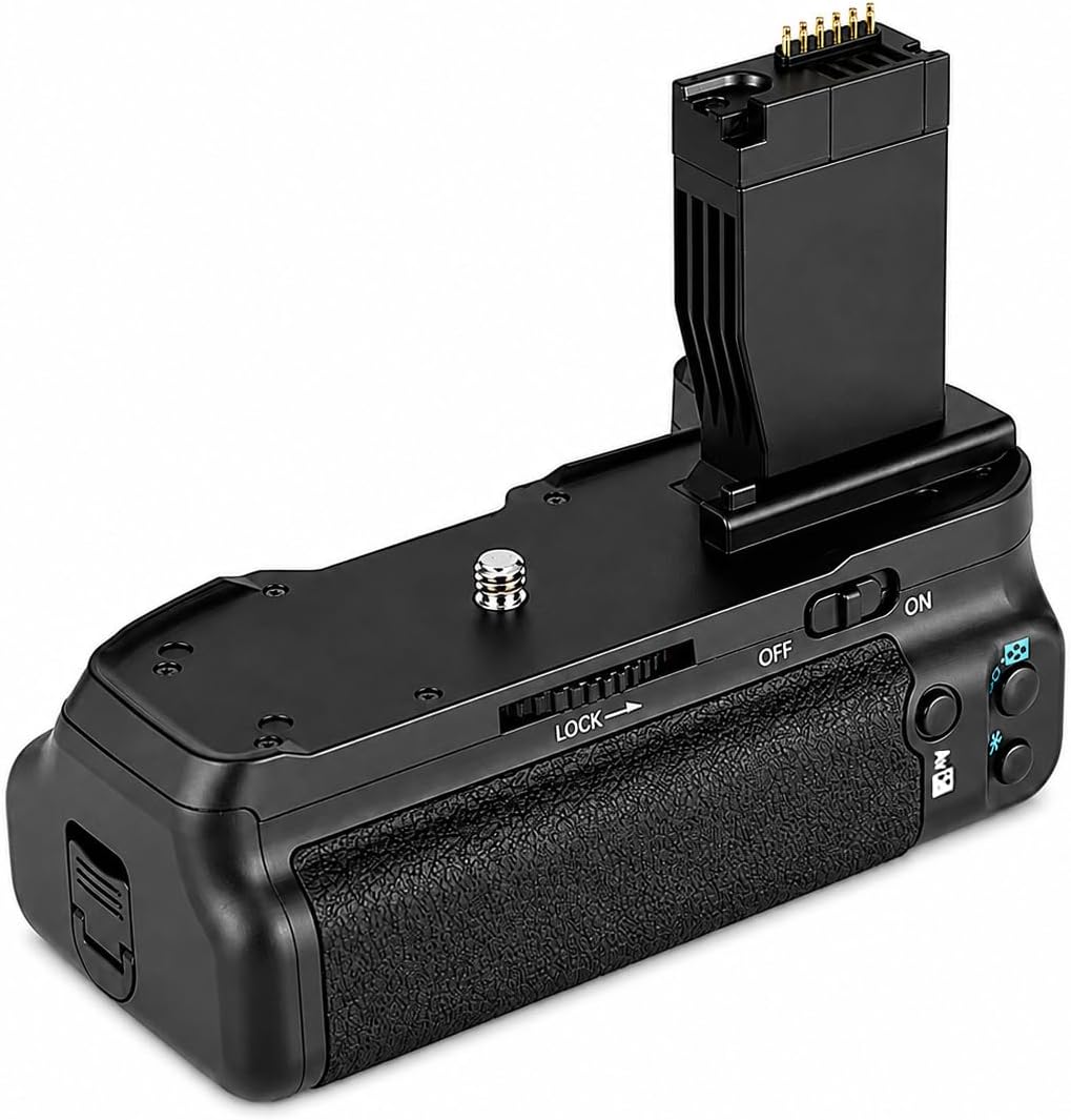 Sonilco Provessional Vertical Battery Grip Compatible with Canon EOS 750D 760D Rebel T6i T6s Kiss X8i 8000D DSLR Camera, Dual LP-E17 Battery Holder, Vertical Shutter Release, Replacement BG-E18 image 2