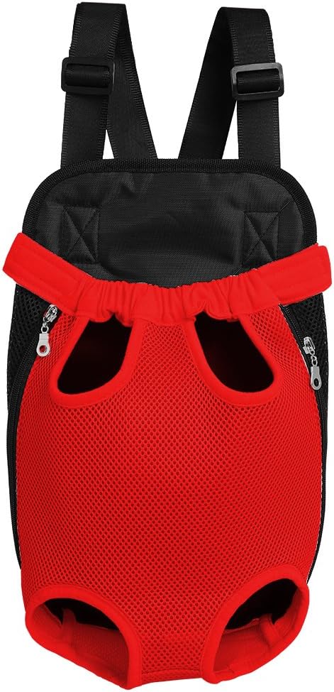 DENTRUN Legs-Out Front Pet Dog Carrier,Hands-Free Adjustable Backpack Travel Bag for Small Medium Puppy Doggie Cat Bunny Breeds