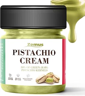 Premium Pistachio Cream Spread (7.05 oz / 200g) – Ideal for Dubai Chocolate Bar Recipes, Gluten-Free, Cream Cheese Compatible, Rich & Smooth Taste