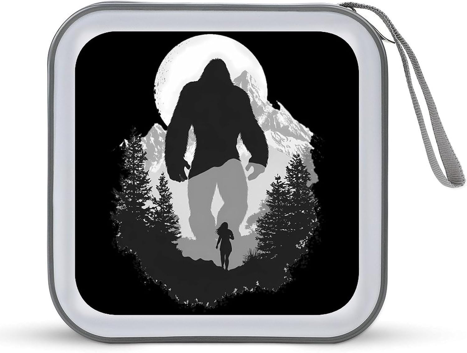 Bigfoot And Woman Running Away CD Case DVD Storage Holder Binder 40 Capacity