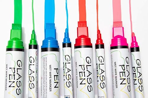 Miniatura 3 de Glass Pen Window Marker Liquid Chalk Markers for Glass, Car Marker or Mirror Pen with Washable Paint - Car Windows, Mirror, Storefront Windows,