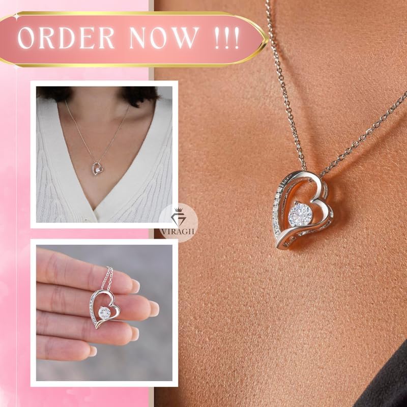 VIRAGIL Love Knot Necklace To My Wife - The Best Thing That Ever Happened To Me, Gift for Her, Romantic Christmas Birthday Valentine Present - Image 7