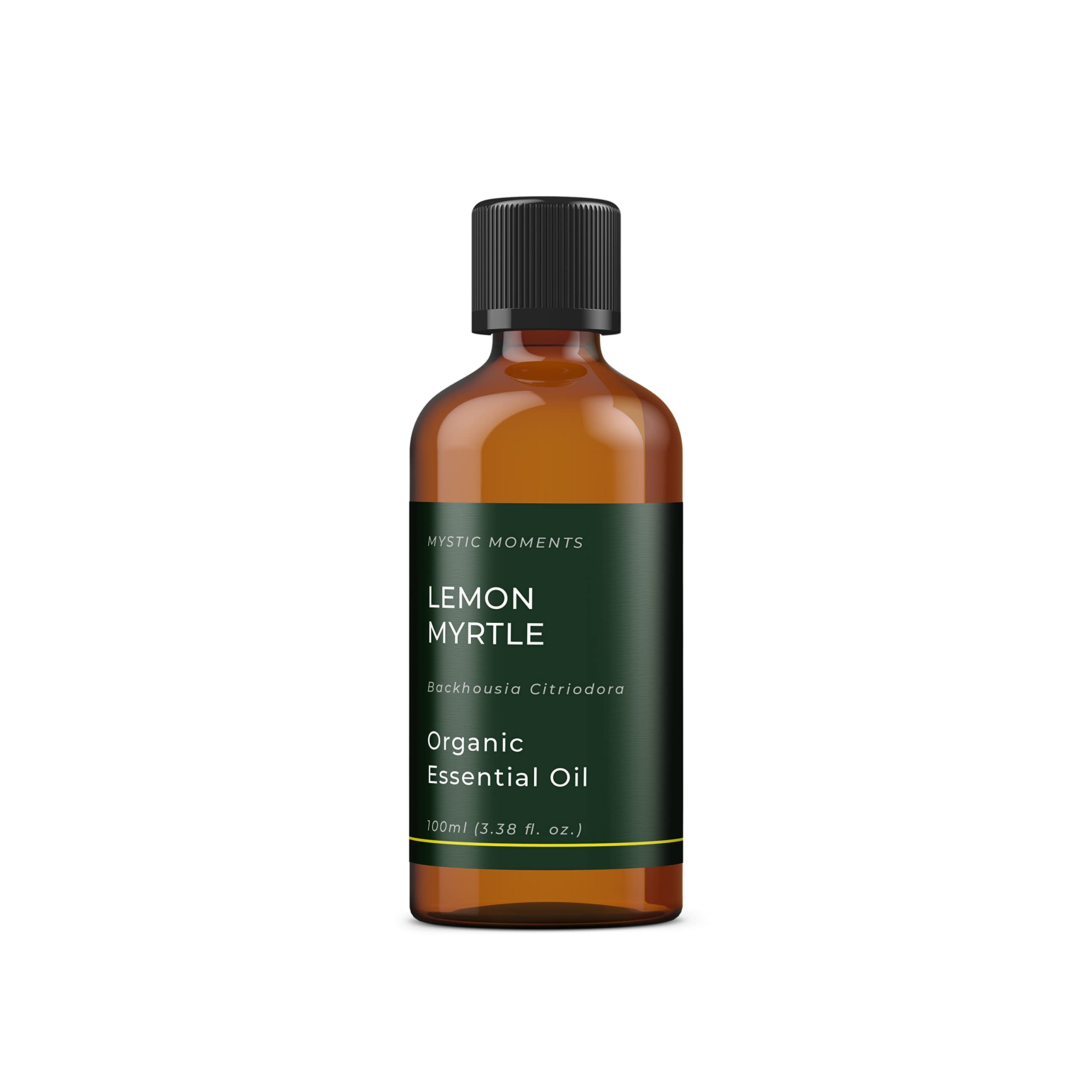 Mystic Moments | Organiczny Olejek eteryczny Mirt cytrynowy | 100ml | Myrtus communis nadaje dyfuzorom, mieszankom olejków i kompozycjom zapachowym aromat świeży, cytrusowy i jasny.