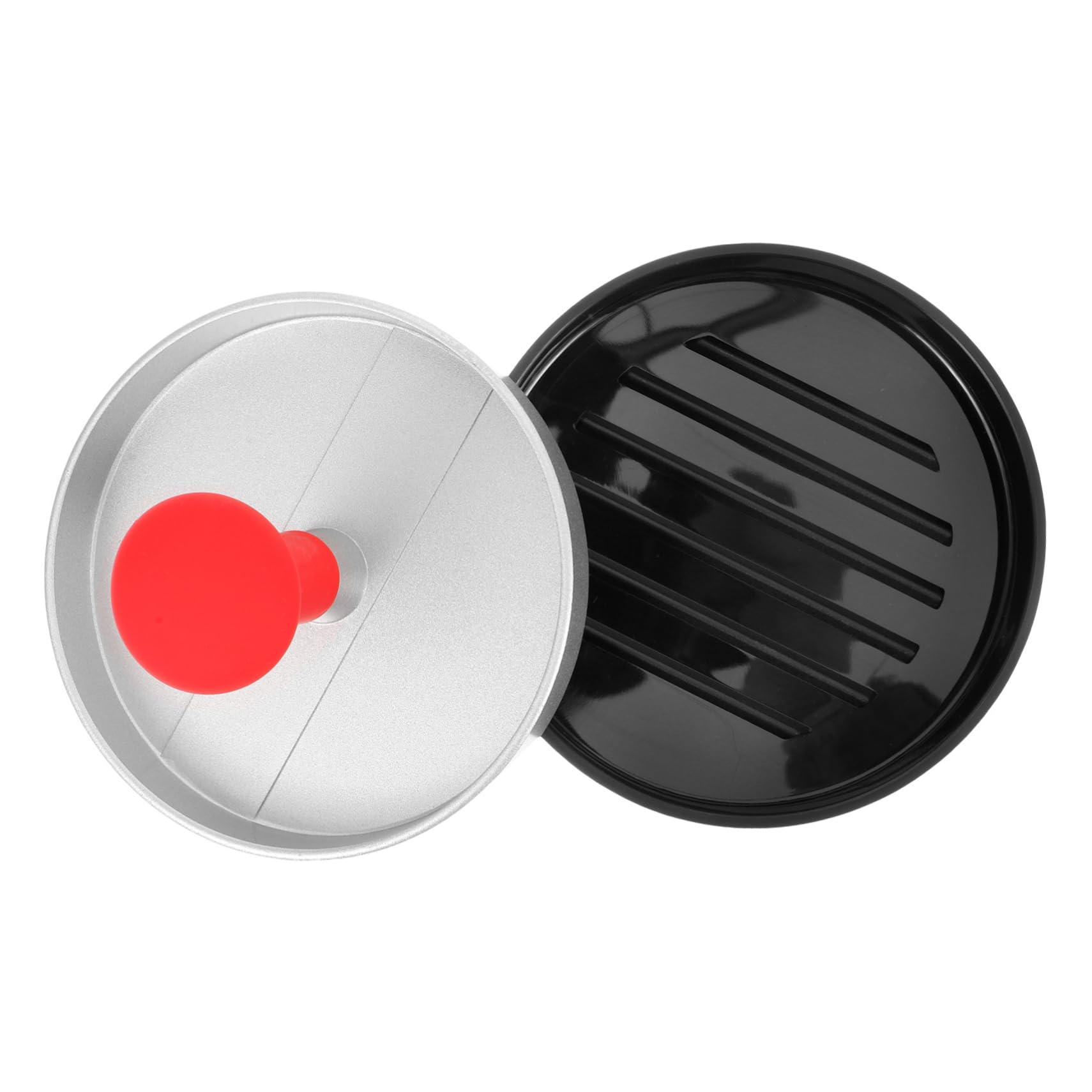 UPKOCH 4 Stück Fleischpresse drücken Burgerpresse pattypresse Burger Press Burgermacher Burgerform Fleischpattymaker Steak-Gewichtspresse Hamburger-Patty-Presse Rostfreier Stahl Silver