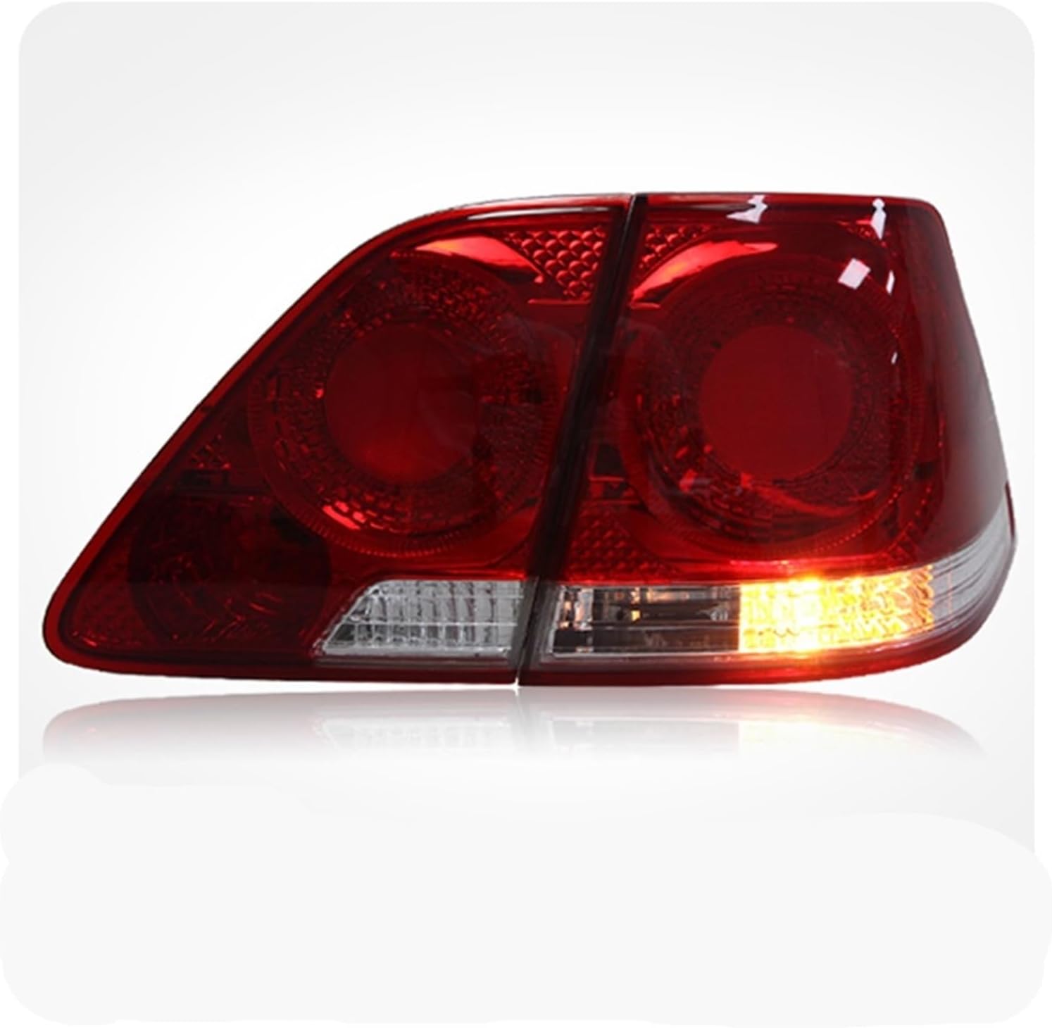 Car Lights Accessories Compatible With Toyota Crown Taillight A Pair Of Tail Lamp Turn Signal 2003-2009 Tool Modified Automobile Assembly(Black)