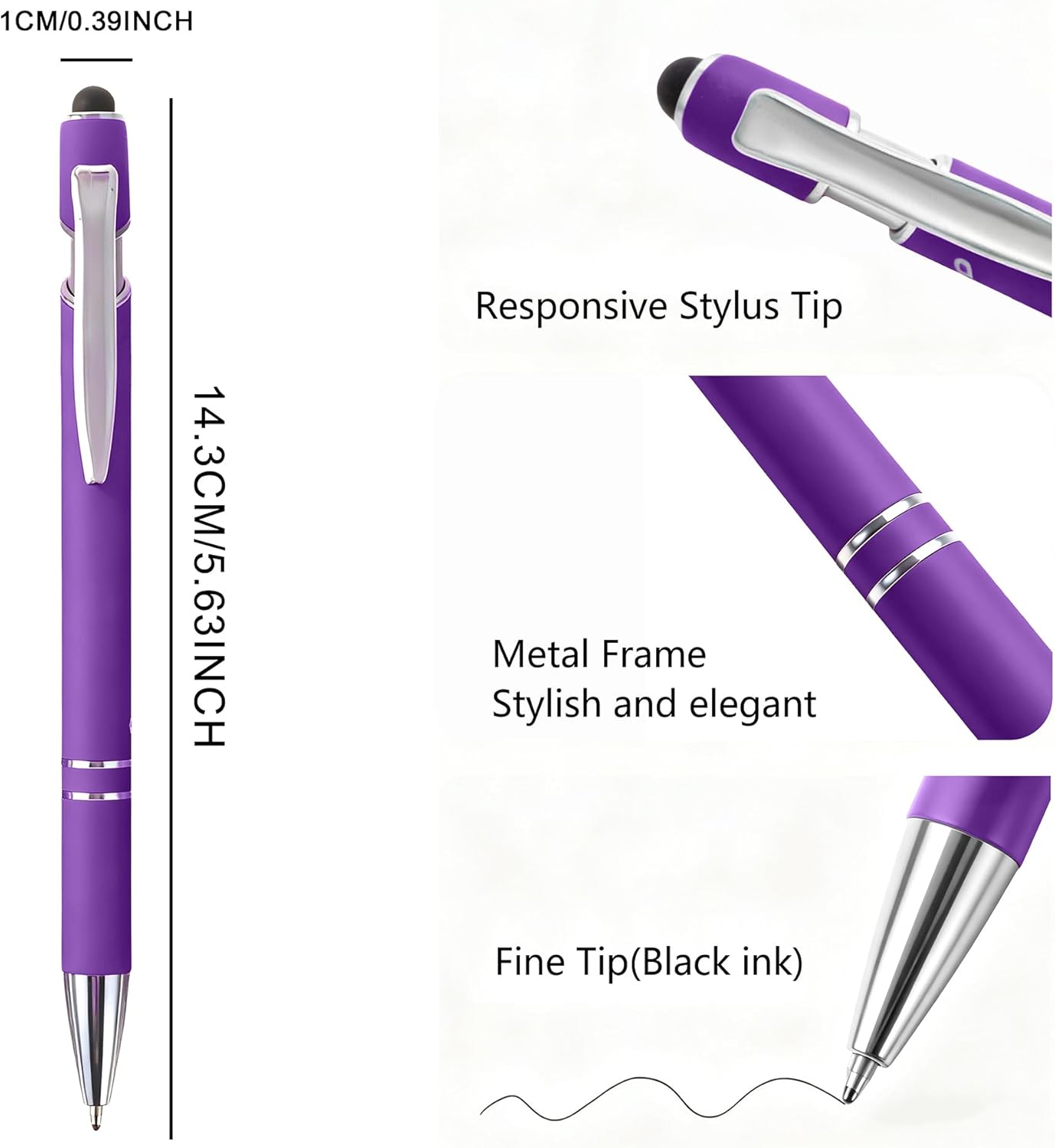 Christian Bible Verse Pens - Scripture Pens Bulk Gift for Church Members, Friends & Family on Christmas (50 Count)